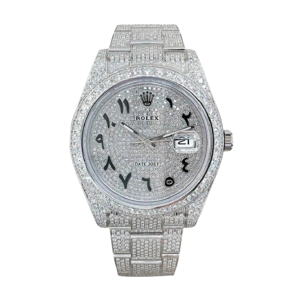 Diamond Iced Out Rolex Datejust 41
